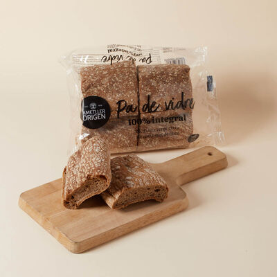 Pa de vidre integral 100% Ametller Origen 200 g 