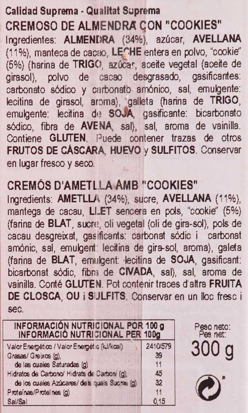 Torró solidari d'ametlla Rac1 300g