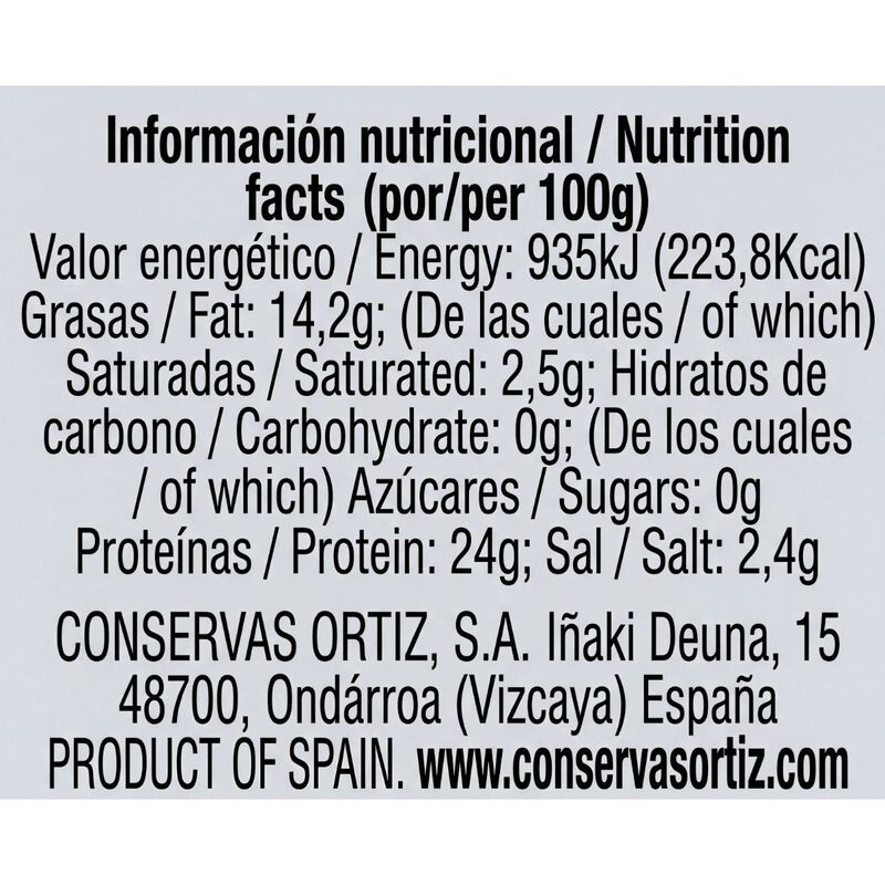 Ventresca de atún Ortiz 110g 