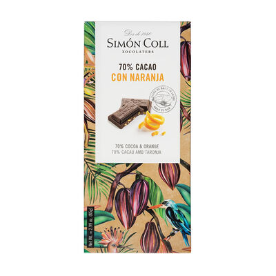 Chocolate 70% Naranja SIMÓN COLL 85g 