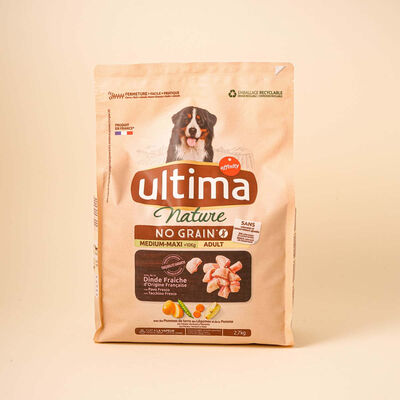 Pienso para perros adultos raza mediana-grande con pavo Nature Ultima 2,7kg 