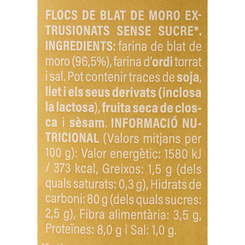 Flocs blat de moro sense sucres Ametller Origen 400g 