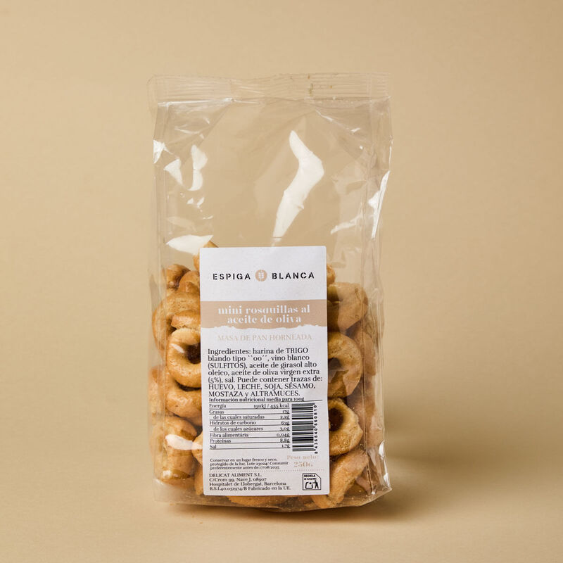Mini rosquilles oli oliva AO 250g