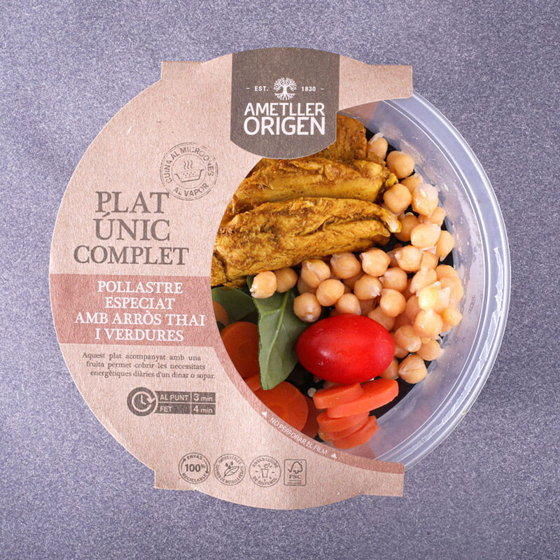 Pollastre amb arròs thai Ametller Origen 350g