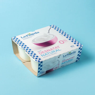 Yogur natural desnatado La Fageda 125g 4u. 