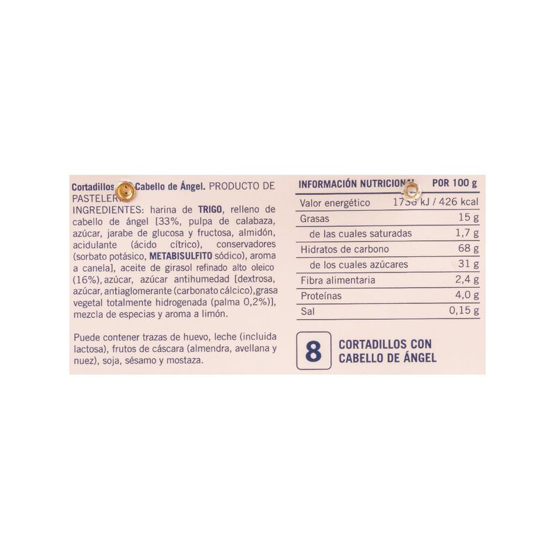 Cortadillos de cabell d'àngel Inés Rosales 288g 
