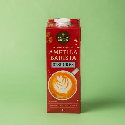 Bebida de almendra Barista 0% azúcares Ametller Origen 1l 