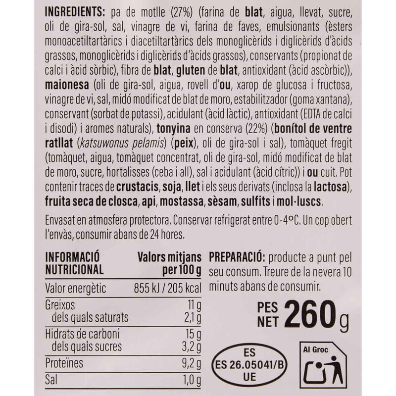 Pastel de atún Essencials 260g 