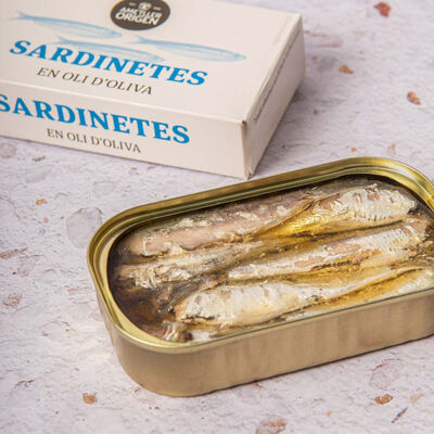 Sardinetes en oli d'oliva Ametller Origen 84g 