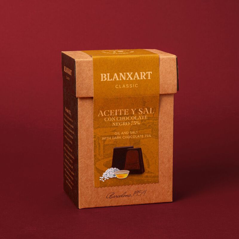 Bombón de chocolate con aceite y sal Blanxart 70g 