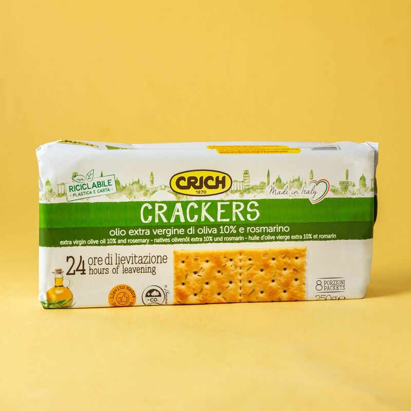 Crackers de romero y aceite oliva Crich 250g 