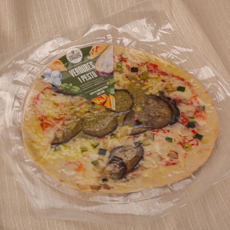Pizza de verdures i pesto Ametller Origen 420g 