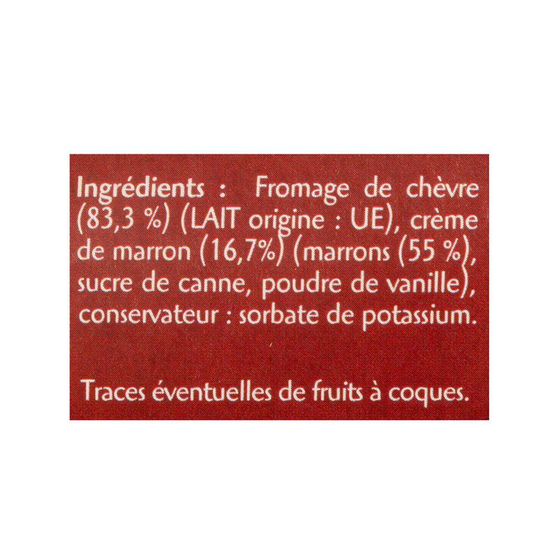 Formatge de cabra cor de castanya Chevrefeuille 60g 