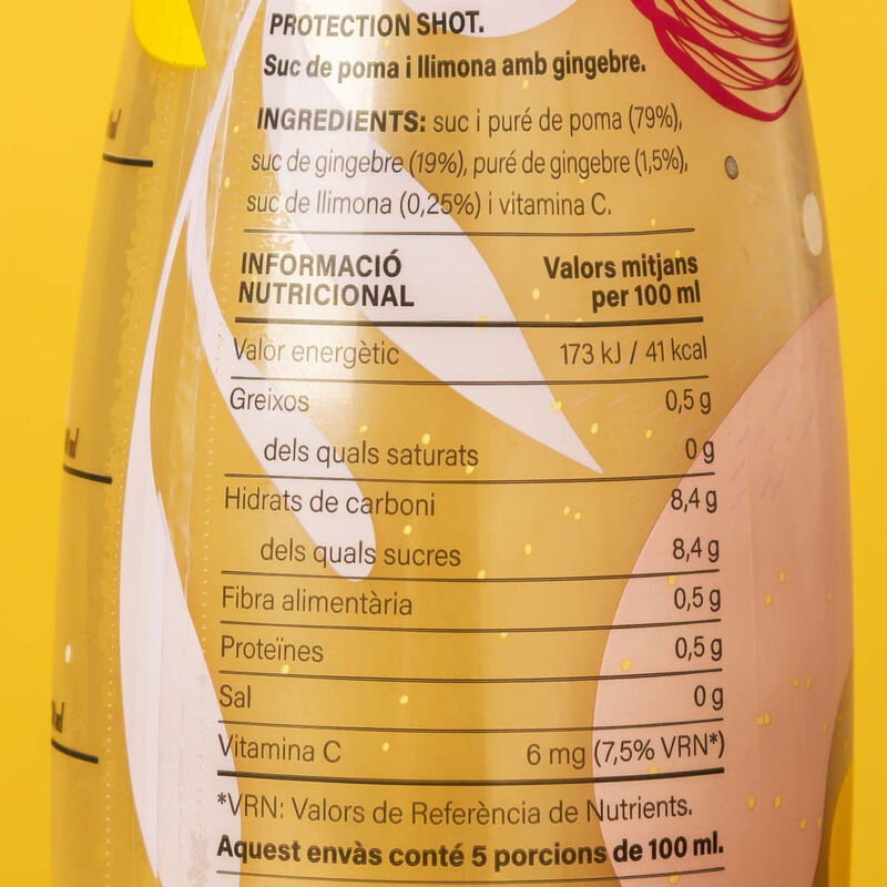Shot protection de poma, llimona i gingebre  Ametller Origen 500ml 
