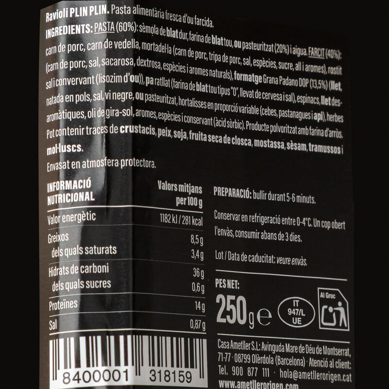Ravioli Plin Plin Fratelli Colombo 250g 
