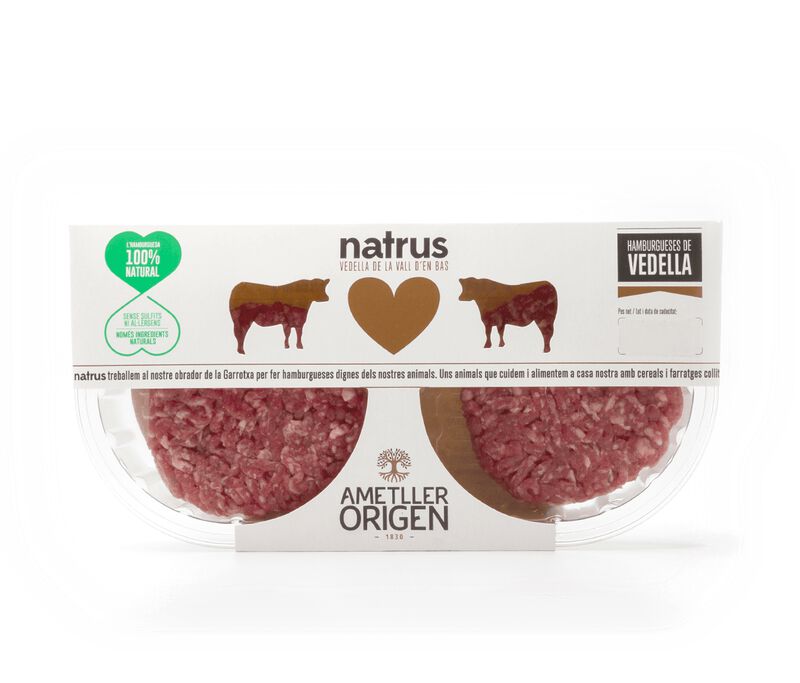 Hamburguesa 100% ternera Natrus 115g - 2uds