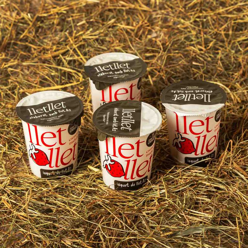 Yogur de fresa con leche A2 Ametller Origen 125g - 4uds.