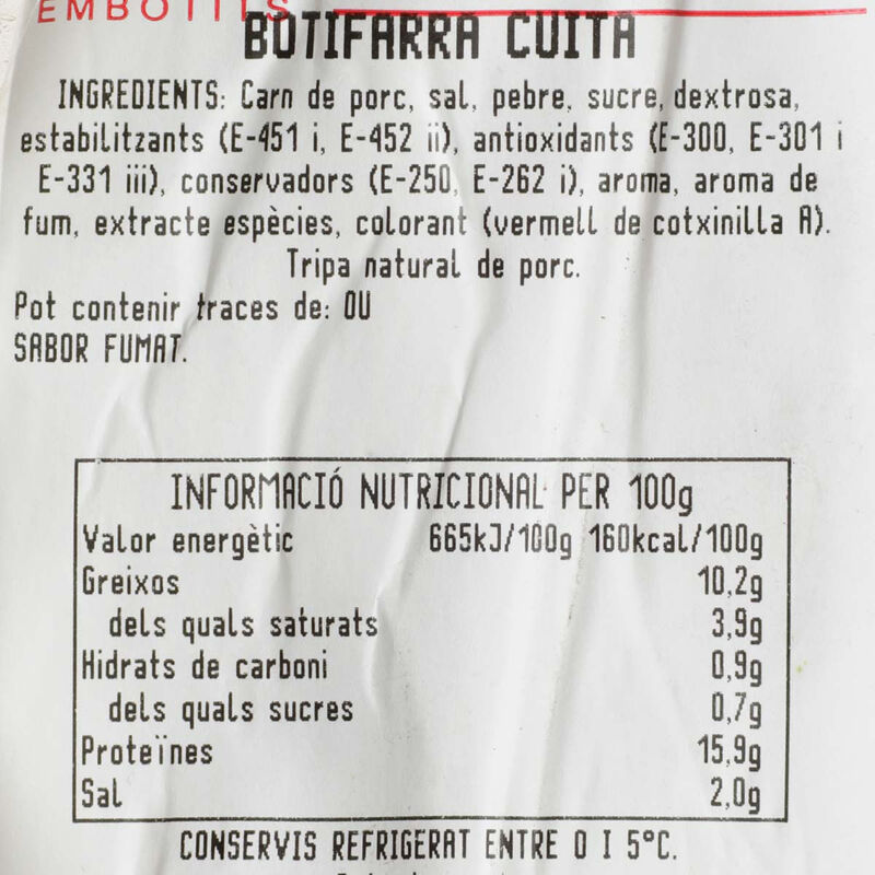 Botifarra catalana Ametller Origen by Arnall 