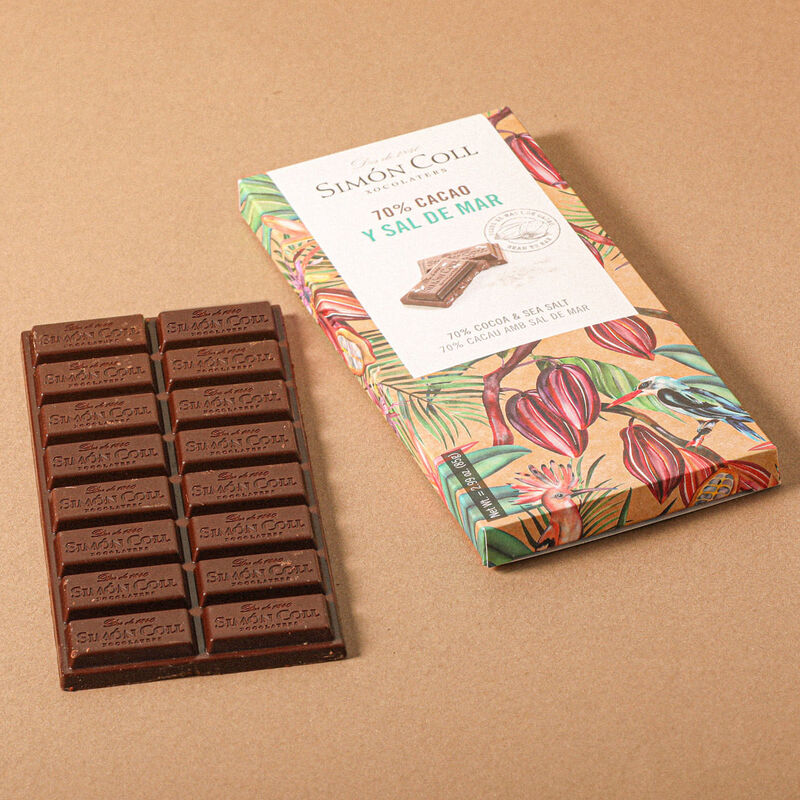 Chocolate 70% Sal de mar SIMÓN COLL 85g 