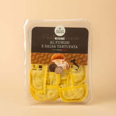 Mezzelune de setas con salsa trufada Ametller Origen 250g 
