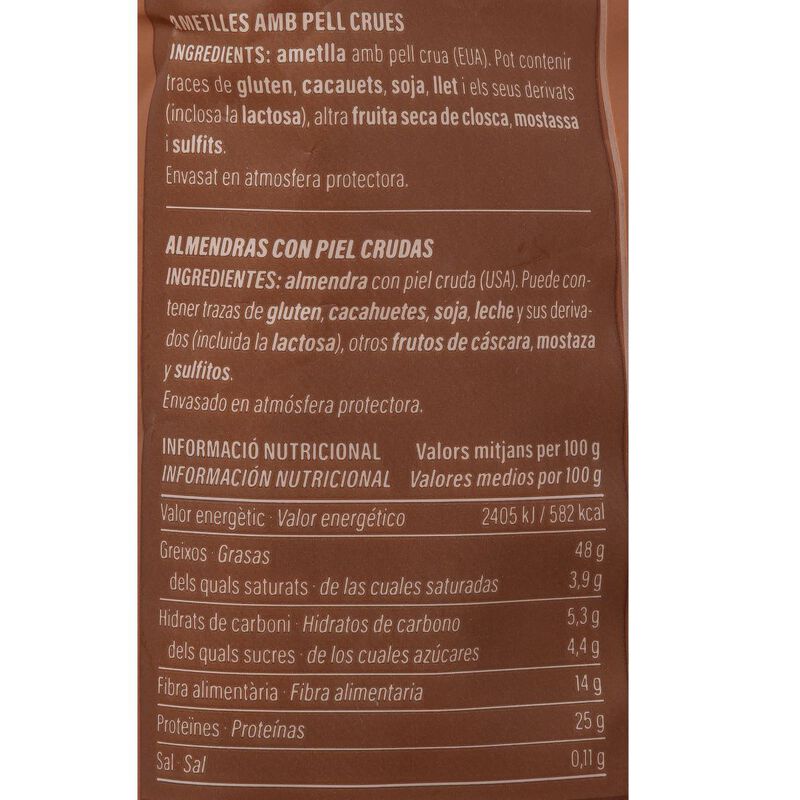 Almendras crudas Essencials 200g 