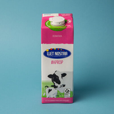 Leche desnatada Llet nostra 1l 