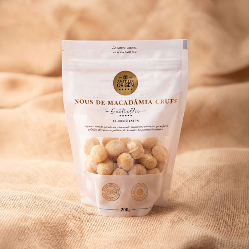 Macadamia crua Ametller Origen 5 Estrelles 200g 