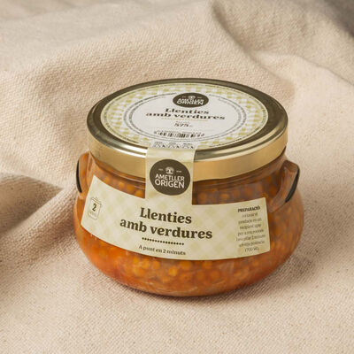 LLenties amb verdures Ametller Origen 575 g 