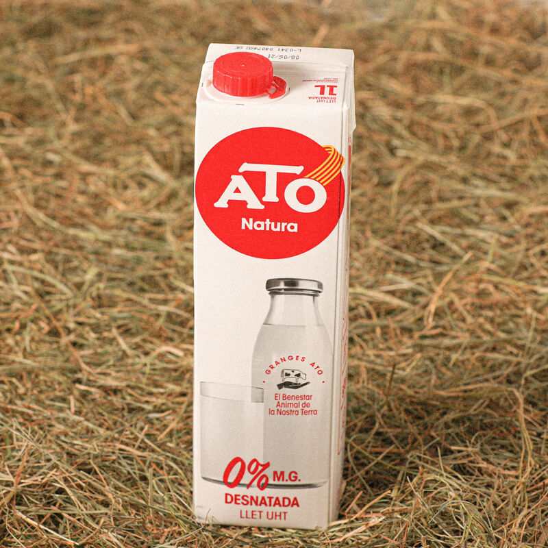 Leche desnatada Ato 1l