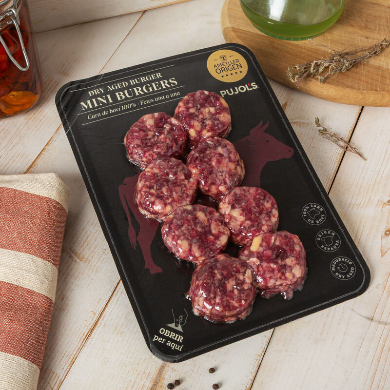 Mini burgers Skin Ametller Origen by PUJOL's 30g - 8u. 