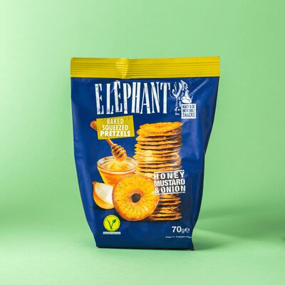 Pretzel de mel i mostassa Elephant 70g 