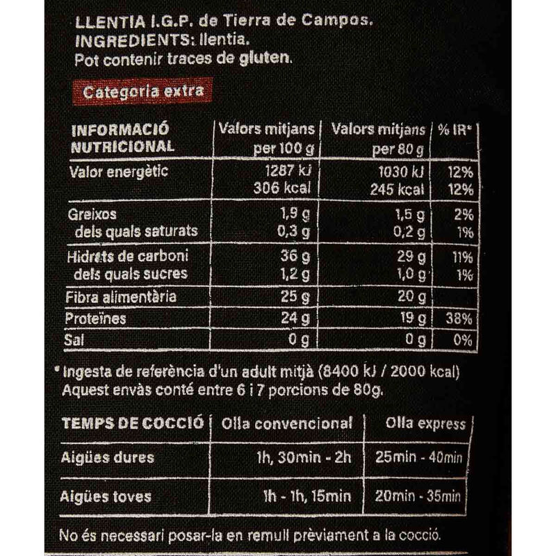 Lenteja tierra de campo Ametller Origen 500g
