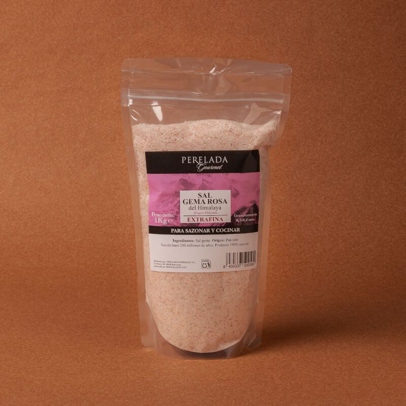 Sal rosa de l'Himàlaia extrafina Perelada 1kg 