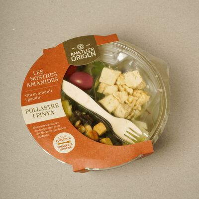Ensalada de pollo y piña Ametller Origen 190g 