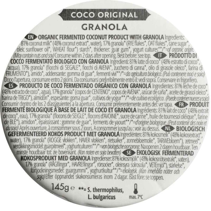 Producto vegetal coco con granola Abbot Kinneys 145g 