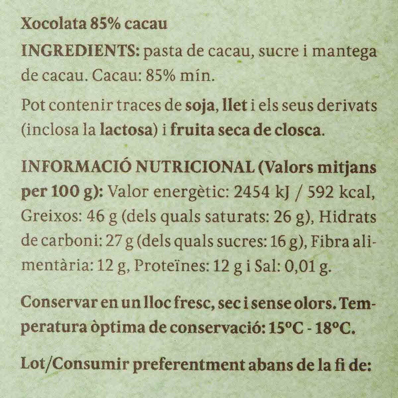 Chocolate Sao Thome 85% cacao Ka-Kaw 75g