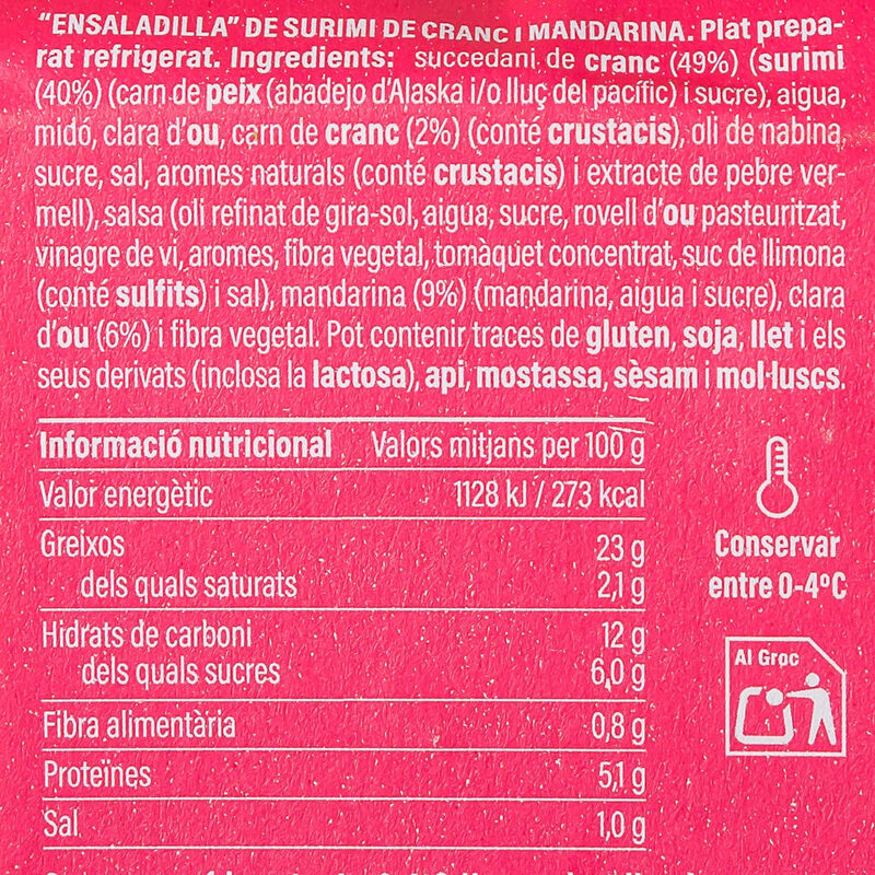 Ensaladilla de cangrejo Ametller Origen 250g 