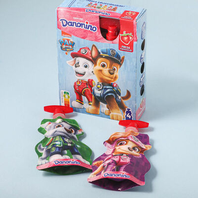 Yogur para beber de fresa y plátano Danonino 70g - 4uds. 