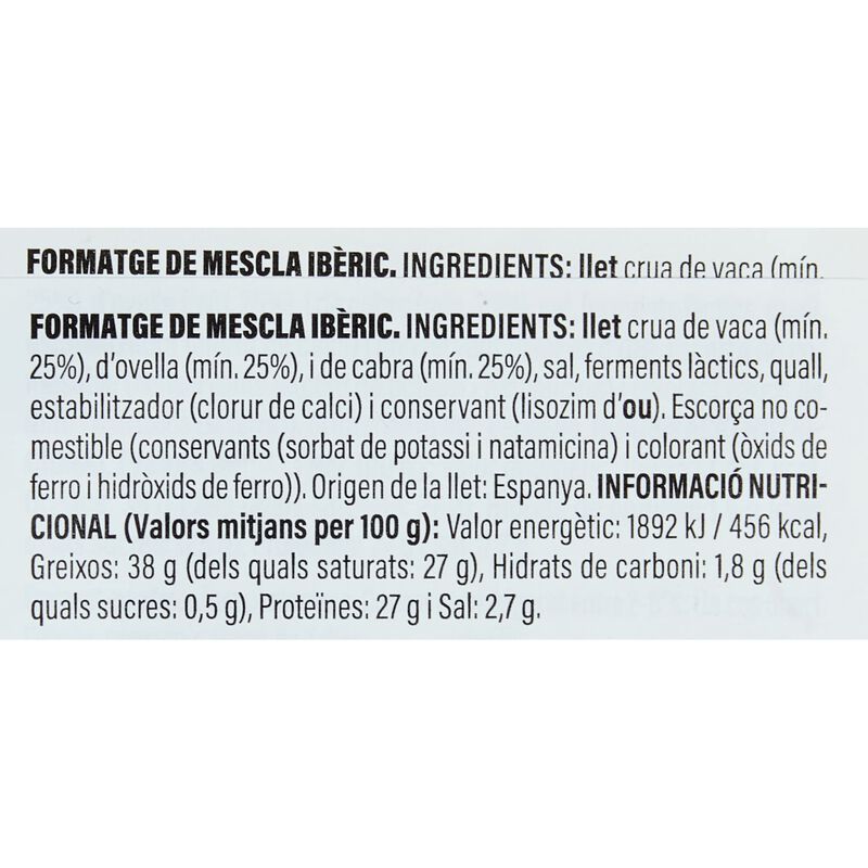 Formatge ibèric mescla Ametller Origen 375g