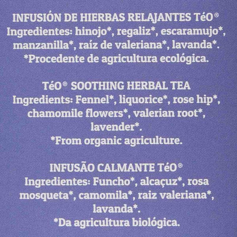 Infusión descanso hierbas relajantes Téo 24 g