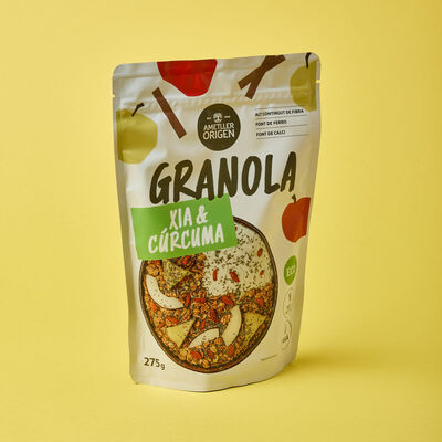 Granola de chía y cúrcuma ecológica Ametller Origen 275 g 
