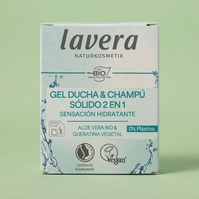 Champú y gel sólido Lavera 50g 