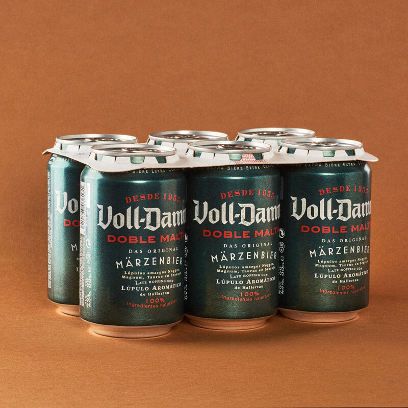 Cerveza en lata Voll DAMM 33cl - pack 6uds. 