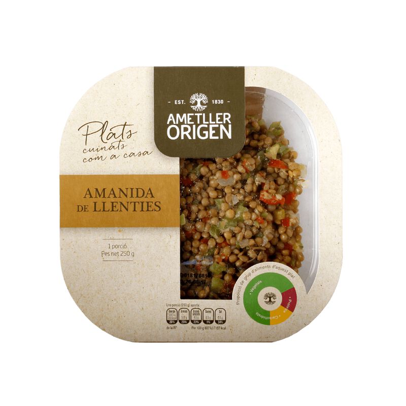 Amanida de llenties Ametller Origen 250g 