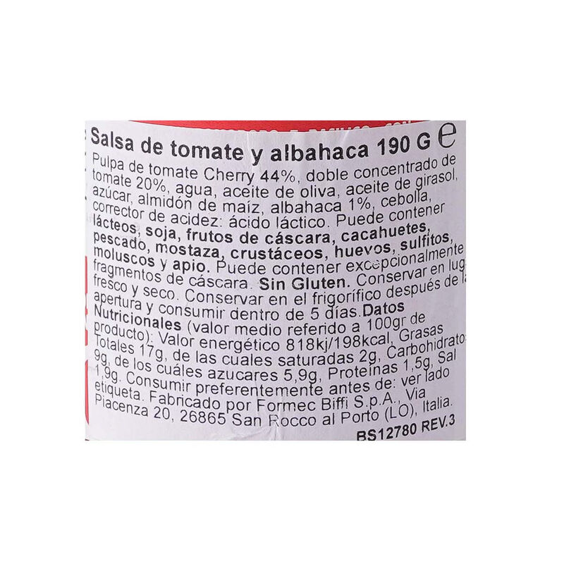 Salsa napolitana Biffi 190 g 