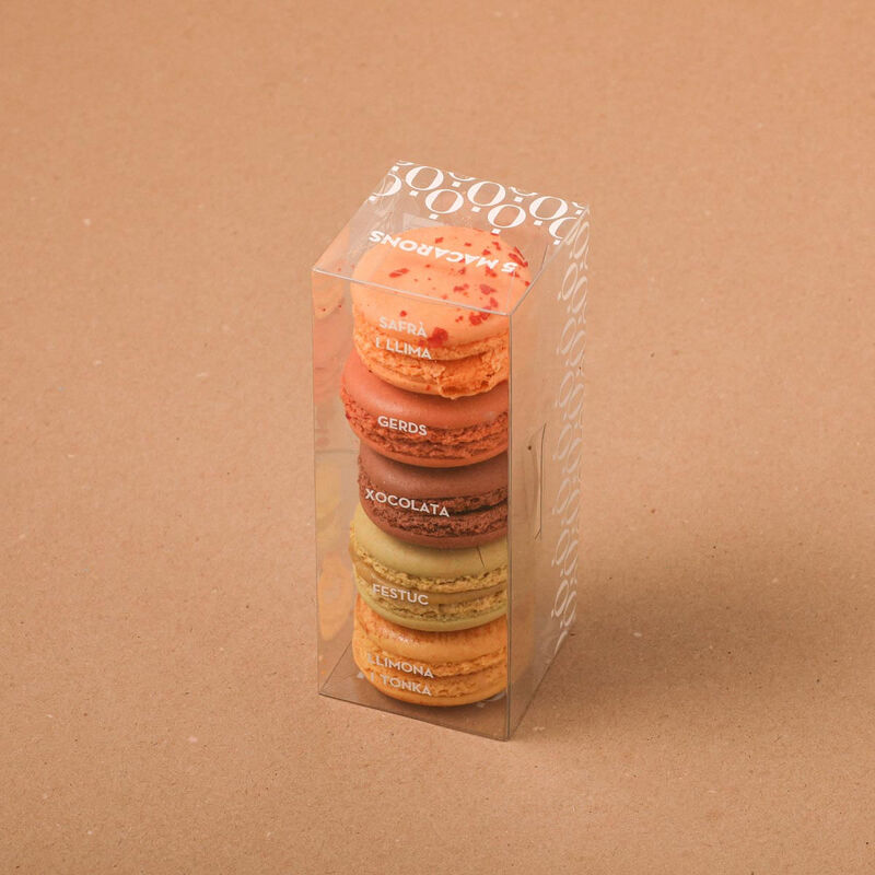 Box 5 Macarons Bubo 100g 