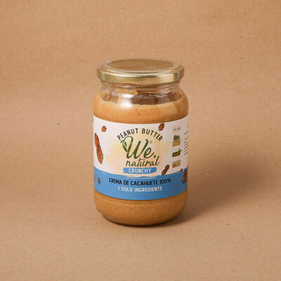 Crema cacahuete crunchy We Natural 475g 