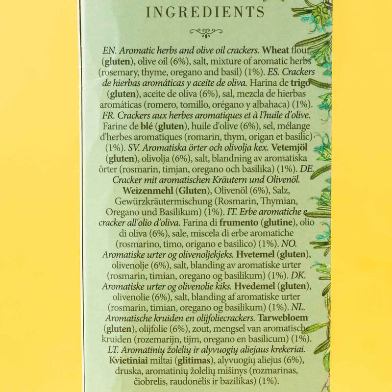 Crackers hierbas aromáticas Lady Joseph 100g