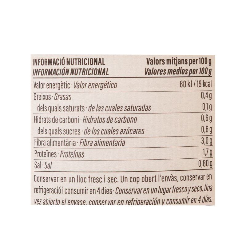Corazones de alcachofa D.O Tudela 5 estrellas Ametller Origen 250g