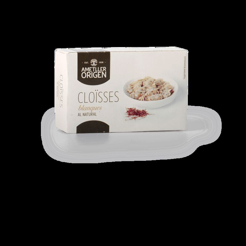 Cloïsses blanques al natural Ametller Origen 63g 